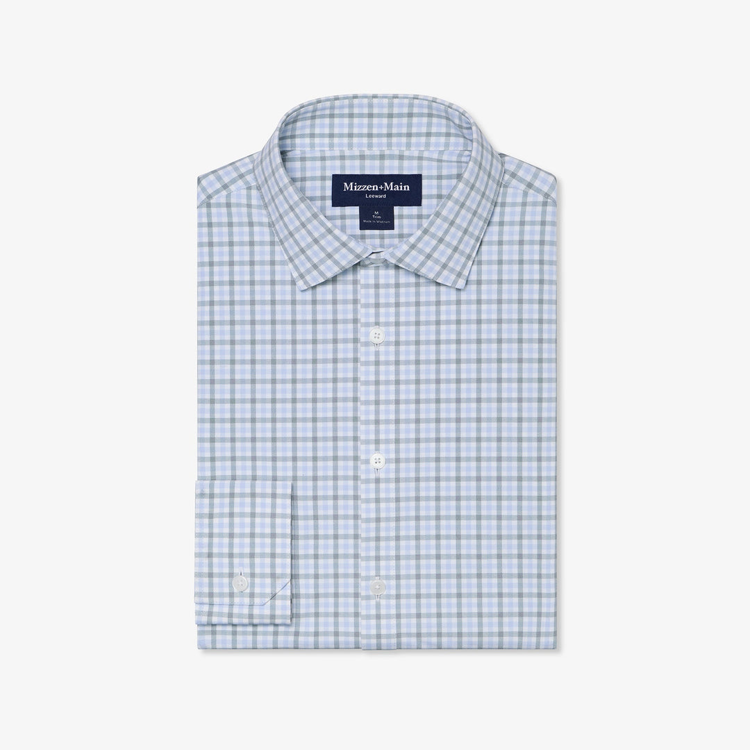 Leeward LS Dress Shirt - Hemlock Miles Plaid