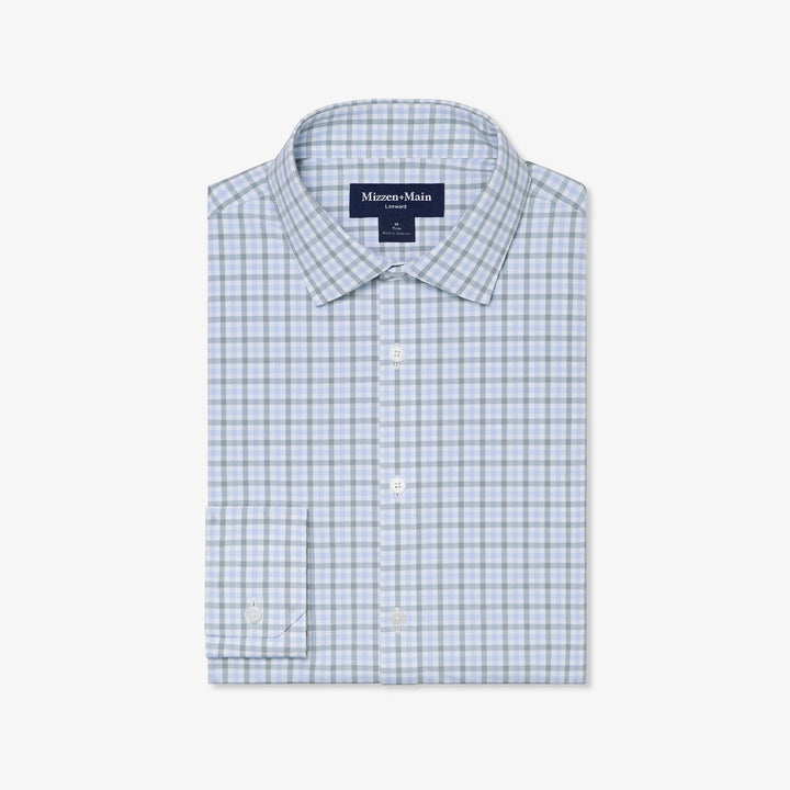 Leeward LS Dress Shirt - Hemlock Miles Plaid