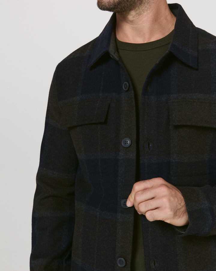 SEA RANCH OVERSHIRT JACKET SHACKET - DARK OLIVE