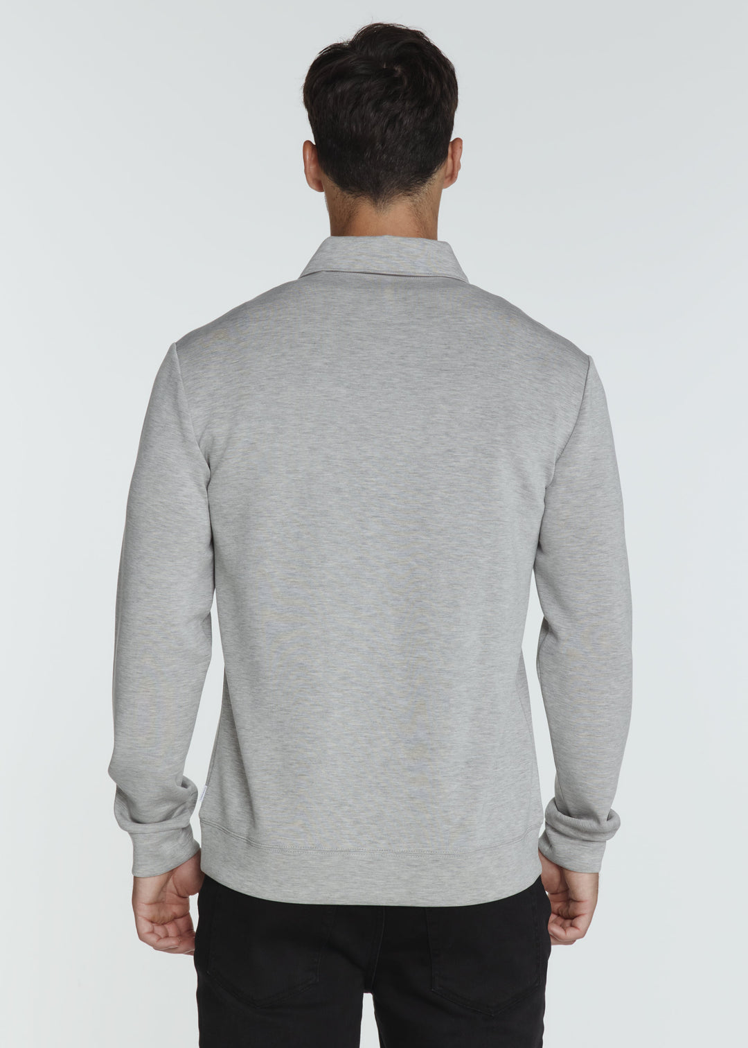 REV LONG SLEEVE POLO LONG SLEEVE POLO - HEATHER GREY
