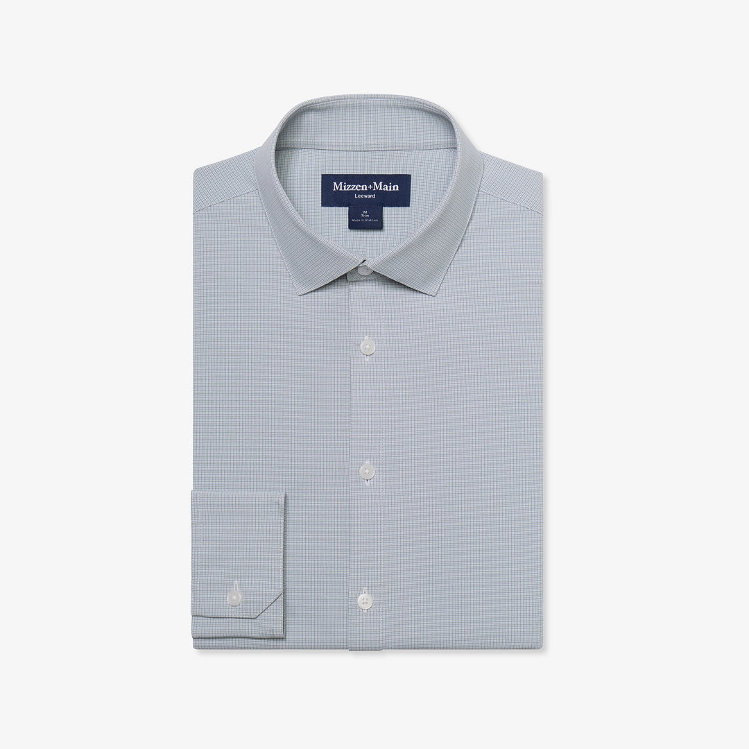 Leeward LS Dress Shirt - Hemlock Levi Plaid