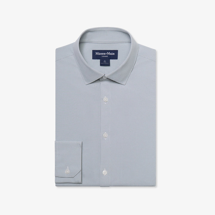 Leeward LS Dress Shirt - Hemlock Levi Plaid