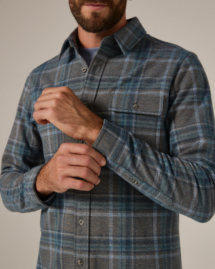 GENERATION LONG SLEEVE SHIRT LONG SLEEVE BUTTON UP - FOREST