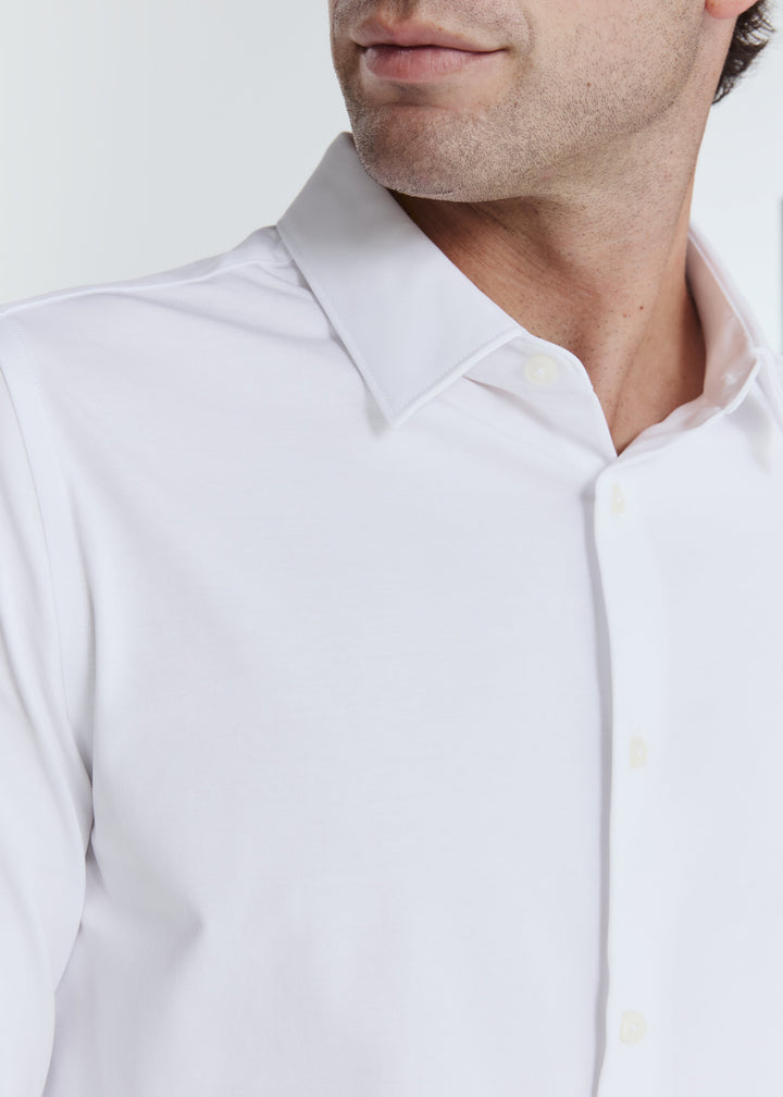GIRONA LONG SLEEVE SHIRT LONG SLEEVE BUTTON UP - WHITE