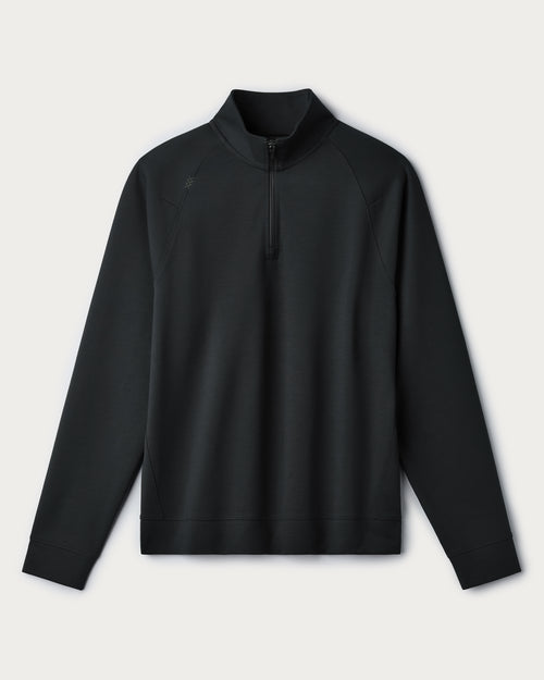 DREAMSTATE 1/4 ZIP PULLOVER - PURE BLACK