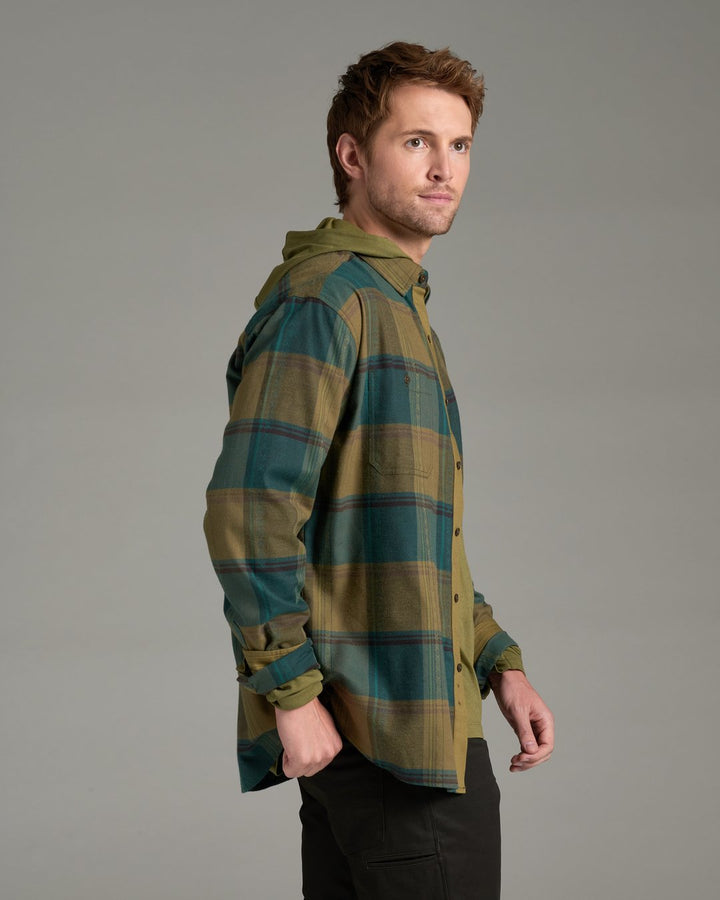 Fugitive Flannel Long Sleeve - Olive Fusion