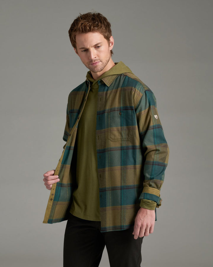 Fugitive Flannel Long Sleeve - Olive Fusion