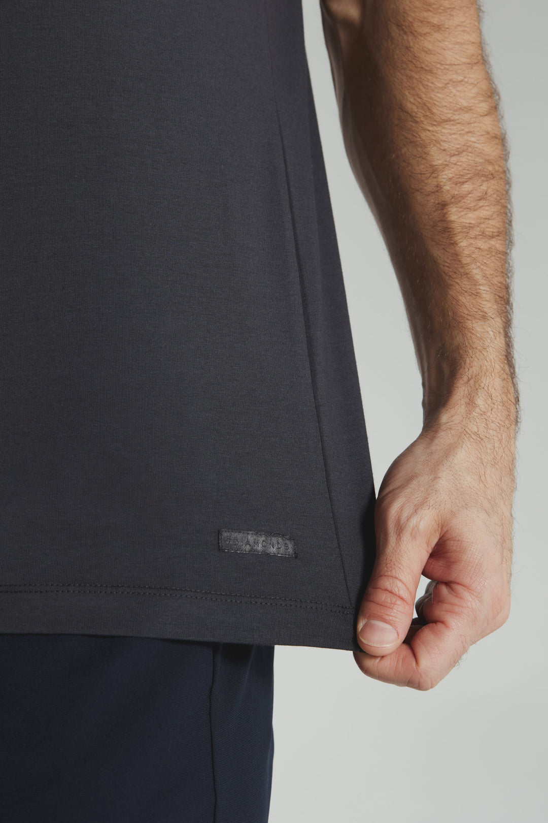 MODAL CREW NECK TEE SHORT SLEEVE TEE - CHARCOAL