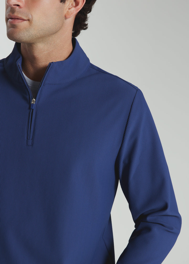 DRIFT QUARTER ZIP PULLOVER - ISLAND BLUE
