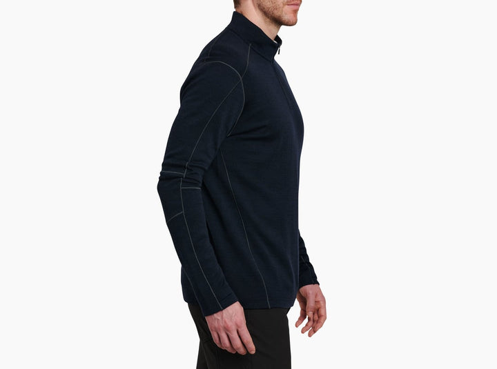 Invigoratr Merino 1/4 Zip - Pirate blue