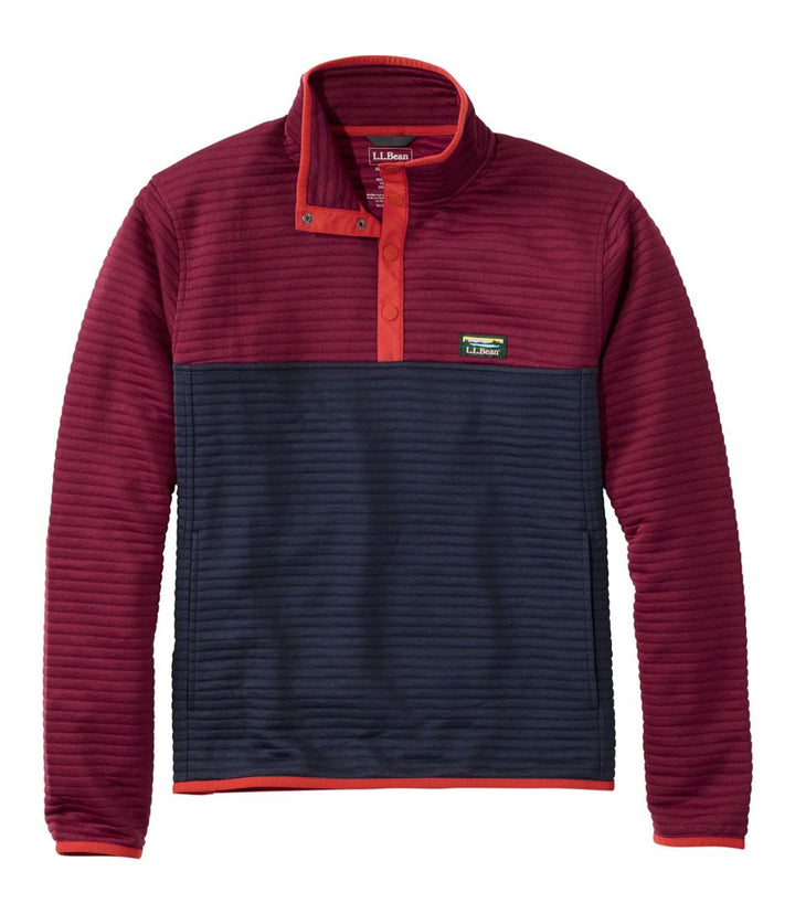 Airlight Knit Pullover Colorblock - Bordeaux/Classic Navy