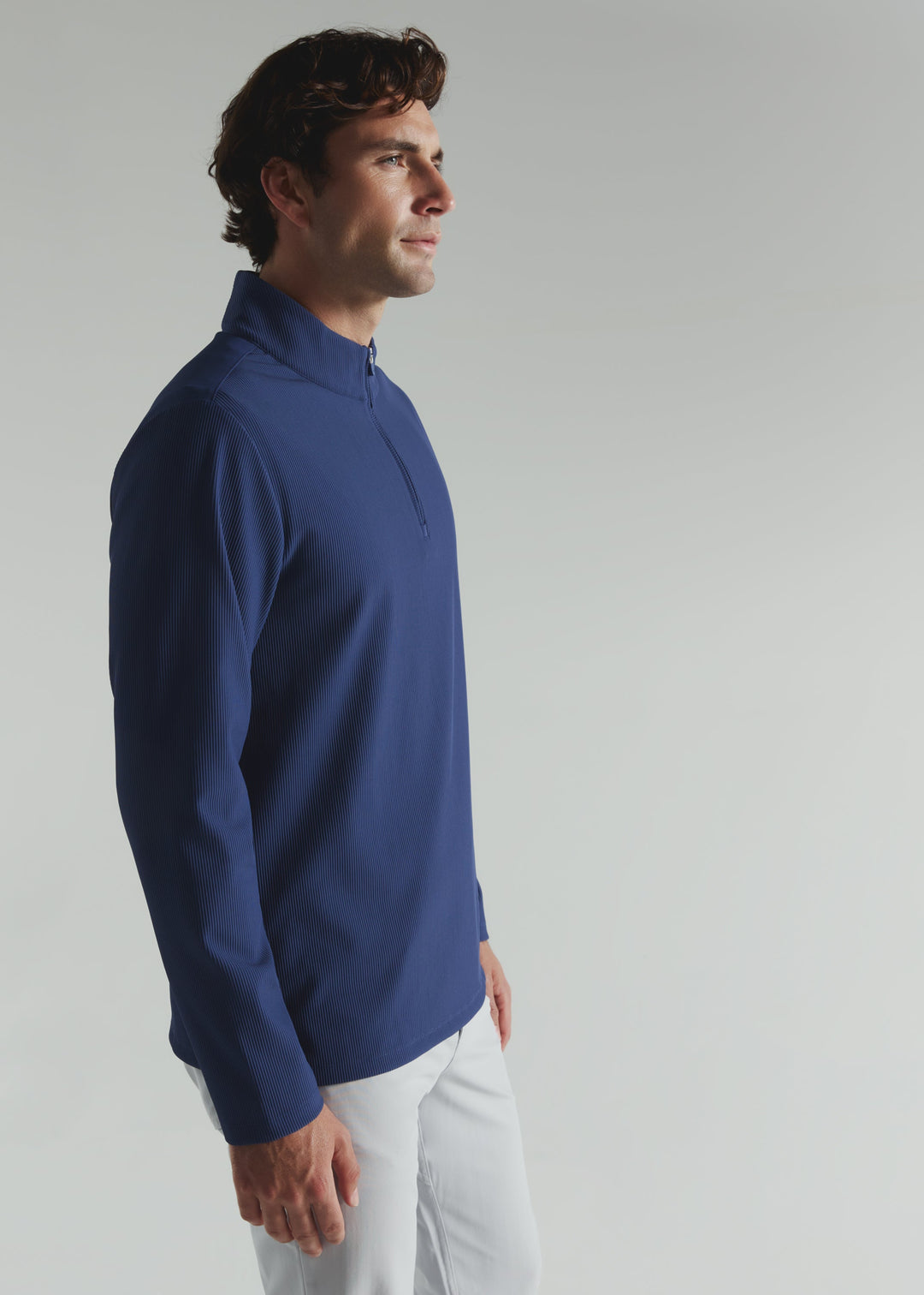 DRIFT QUARTER ZIP PULLOVER - ISLAND BLUE