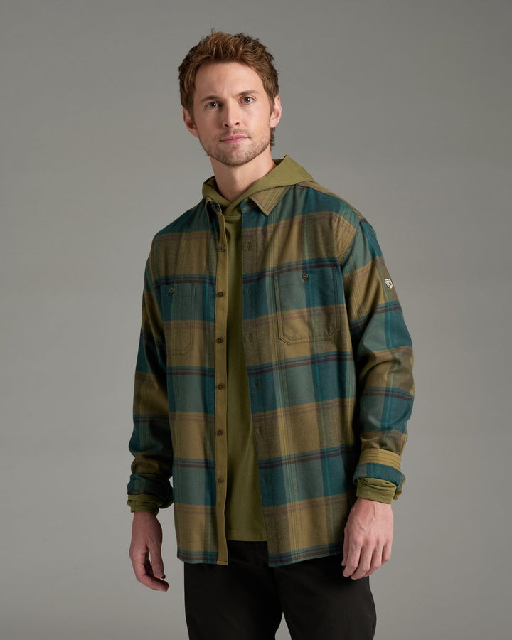 Fugitive Flannel Long Sleeve - Olive Fusion