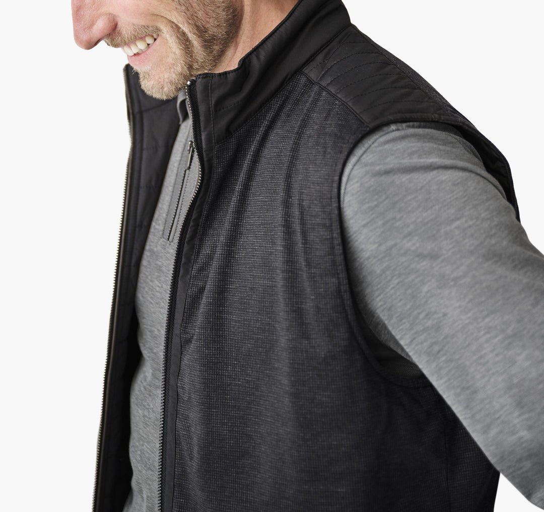 KENNER REVERSIBLE VEST - BLACK