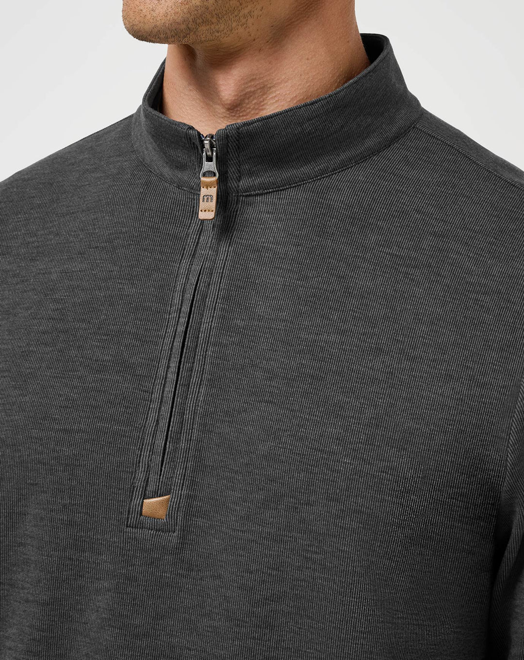 Cloud Sweater 1/4 Zip - Heather Black