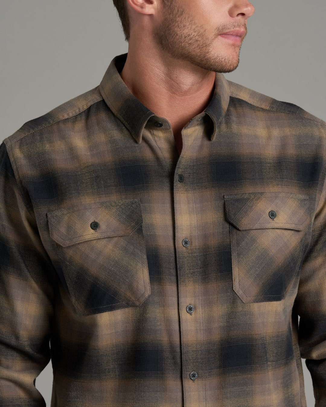 Dillinngr Flannel Long Sleeve - Dark Sand