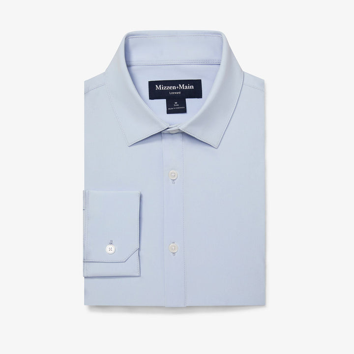 Leeward LS Dress Shirt - Light Blue Solid