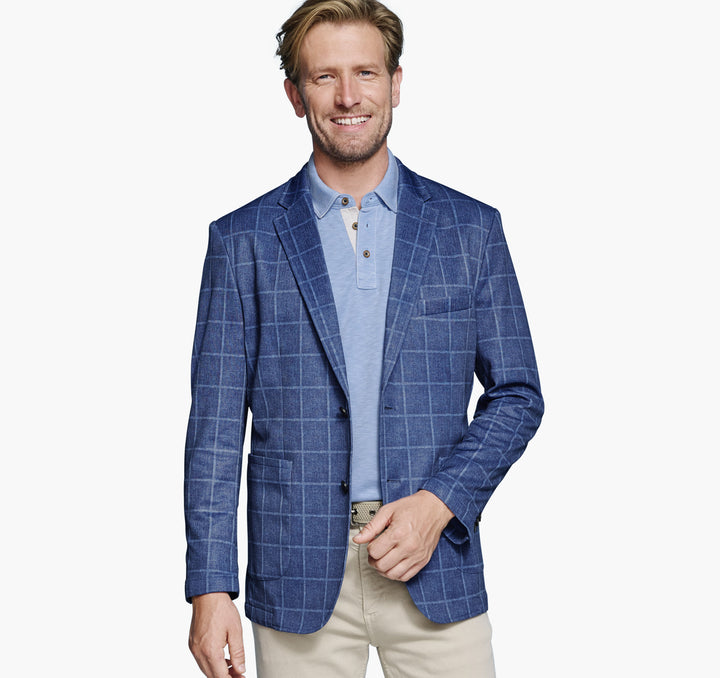 XC FLEX PINNACLE BLAZER - BLUE PLAID