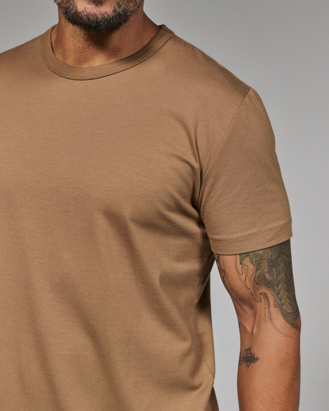 MODAL CREW NECK TEE SHORT SLEEVE TEE - DESERT