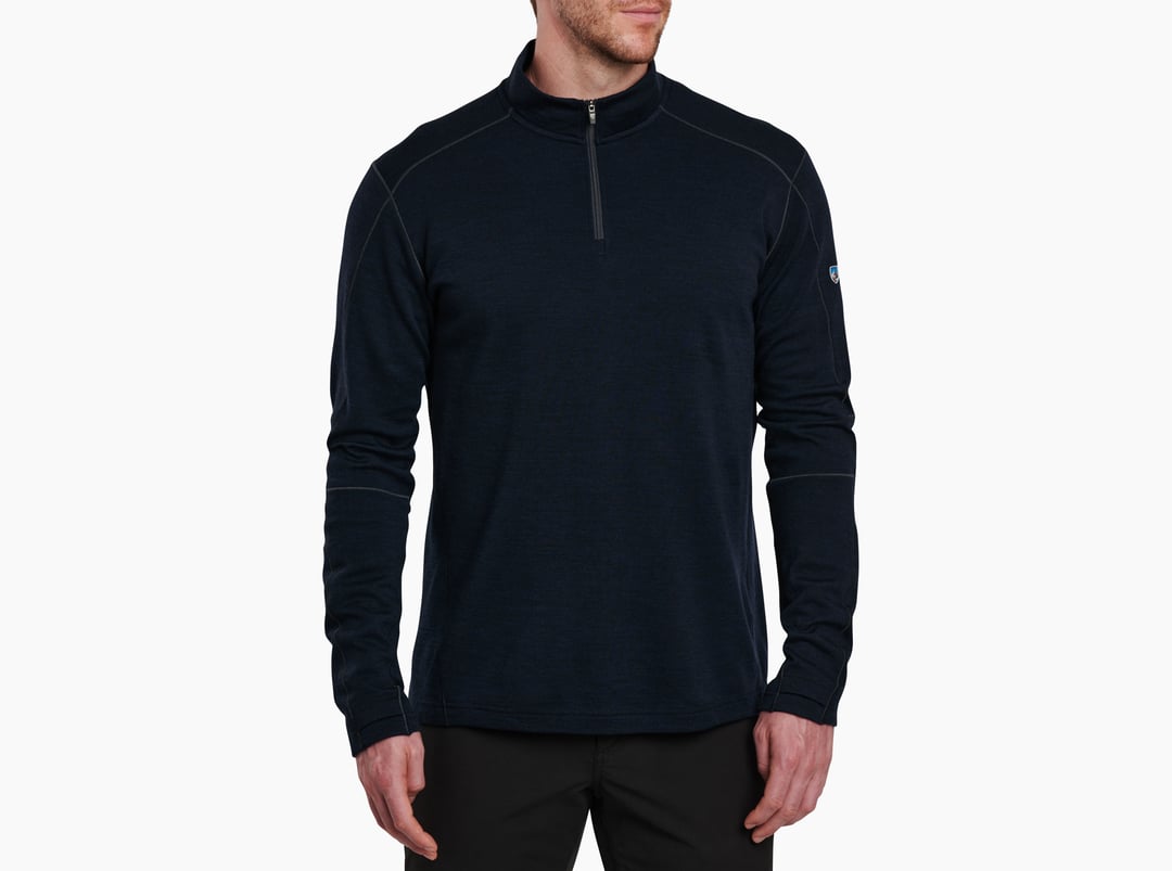 Invigoratr Merino 1/4 Zip - Pirate blue