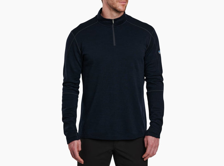 Invigoratr Merino 1/4 Zip - Pirate blue