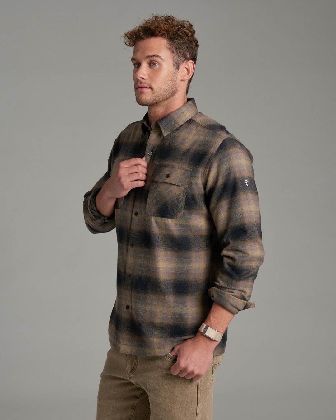 Dillinngr Flannel Long Sleeve - Dark Sand