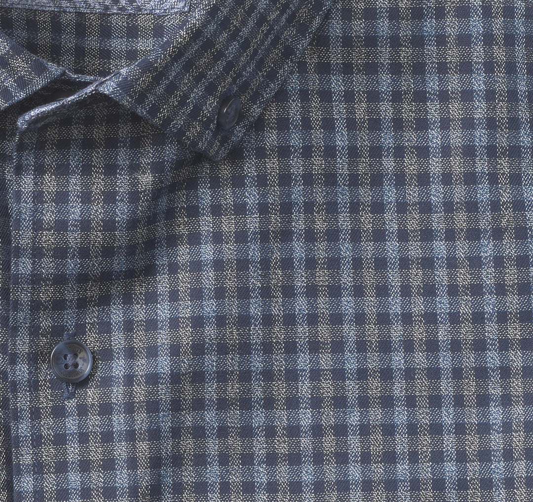 OVATION NON-IRON DRESS SHIRT - NAVY DUAL