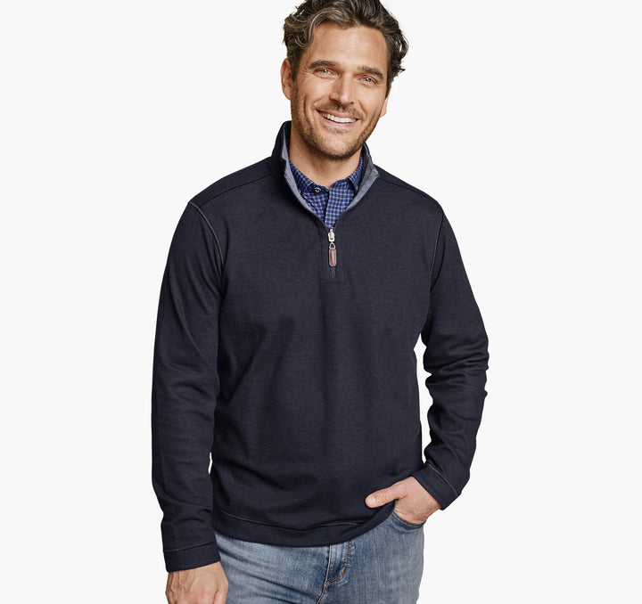 ICON REVERSIBLE QUARTER-ZIP - NAVY/STORM