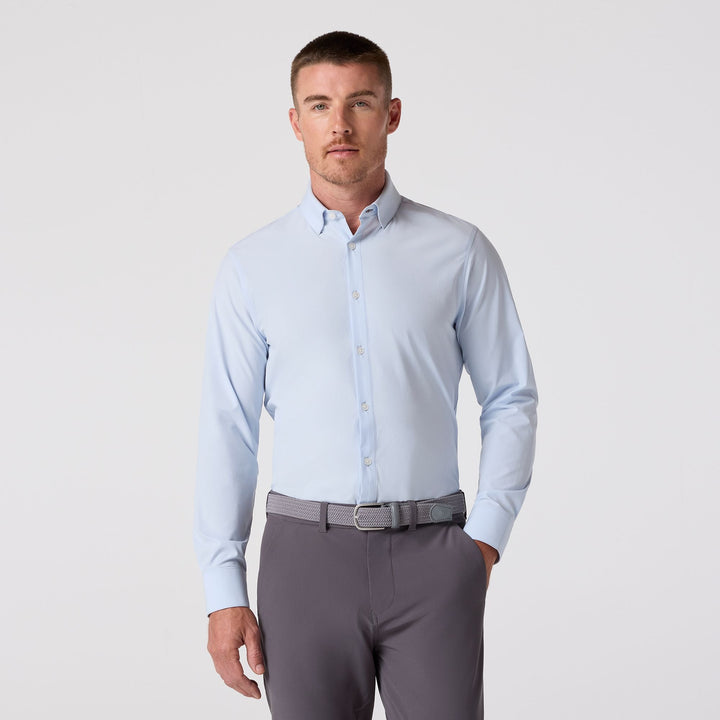 Leeward LS Dress Shirt - Light Blue Solid