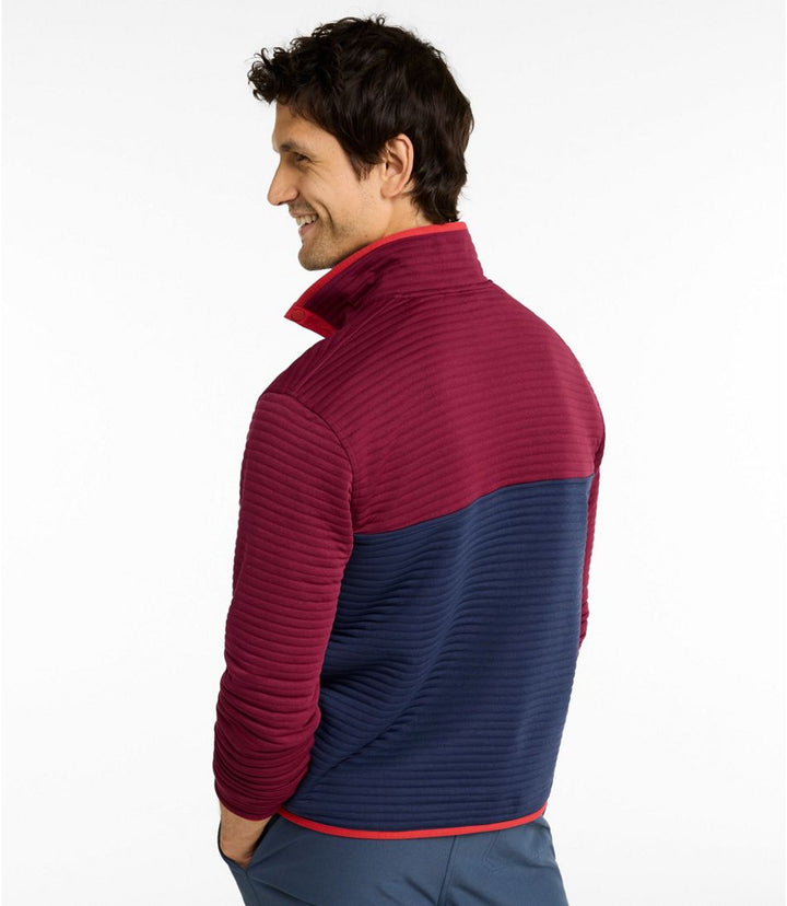 Airlight Knit Pullover Colorblock - Bordeaux/Classic Navy