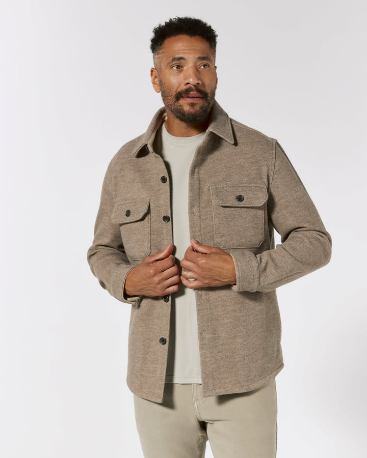 GENERATION MELANGE SHACKET - TAUPE