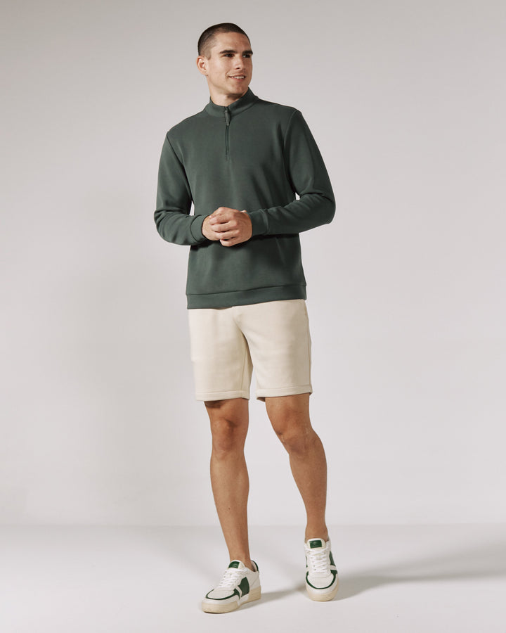 REV QUARTER-ZIP PULLOVER - BASIL