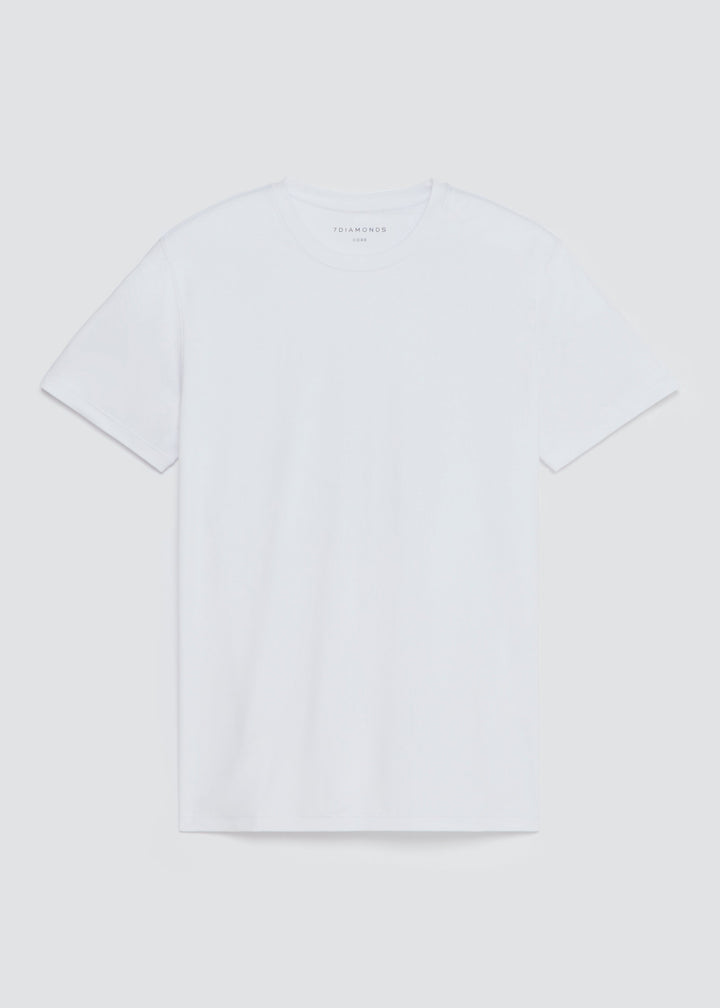 CORE CREW NECK TEE SHORT SLEEVE TEE - WHITE
