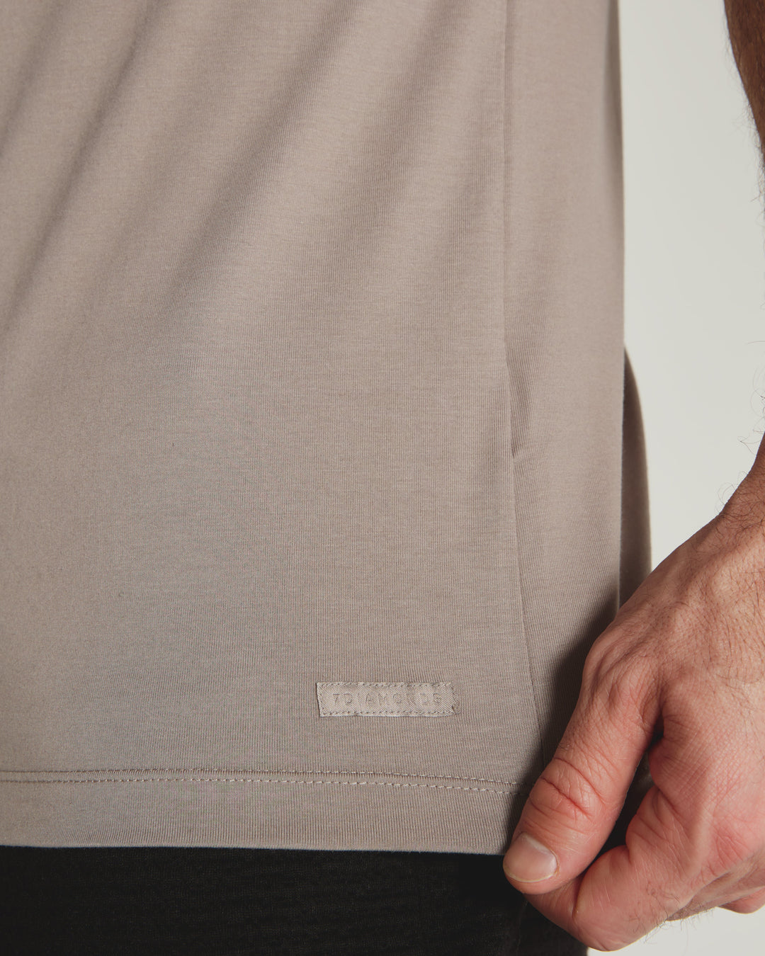 MODAL CREW NECK TEE SHORT SLEEVE TEE - SMOKEY TAUPE