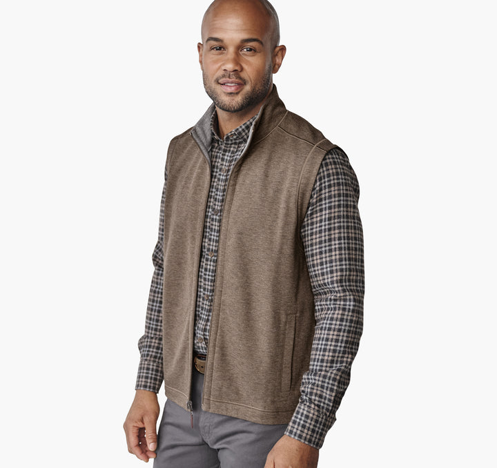 ICON REVERSIBLE VEST - OATMEAL/LIGHT GRAY