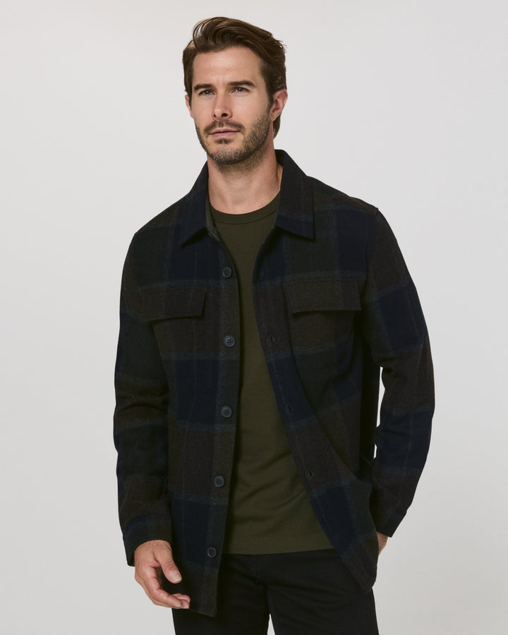 SEA RANCH OVERSHIRT JACKET SHACKET - DARK OLIVE