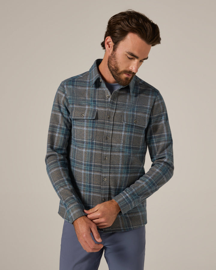 GENERATION LONG SLEEVE SHIRT LONG SLEEVE BUTTON UP - FOREST