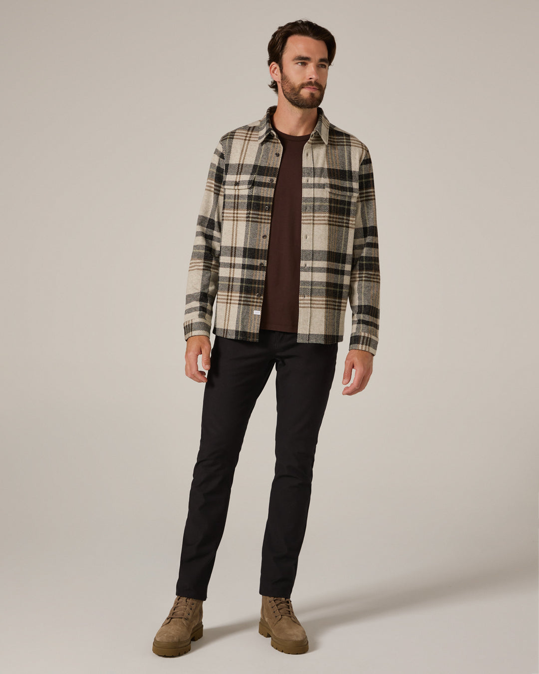 GENERATION LONG SLEEVE SHIRT LONG SLEEVE BUTTON UP - BLACK