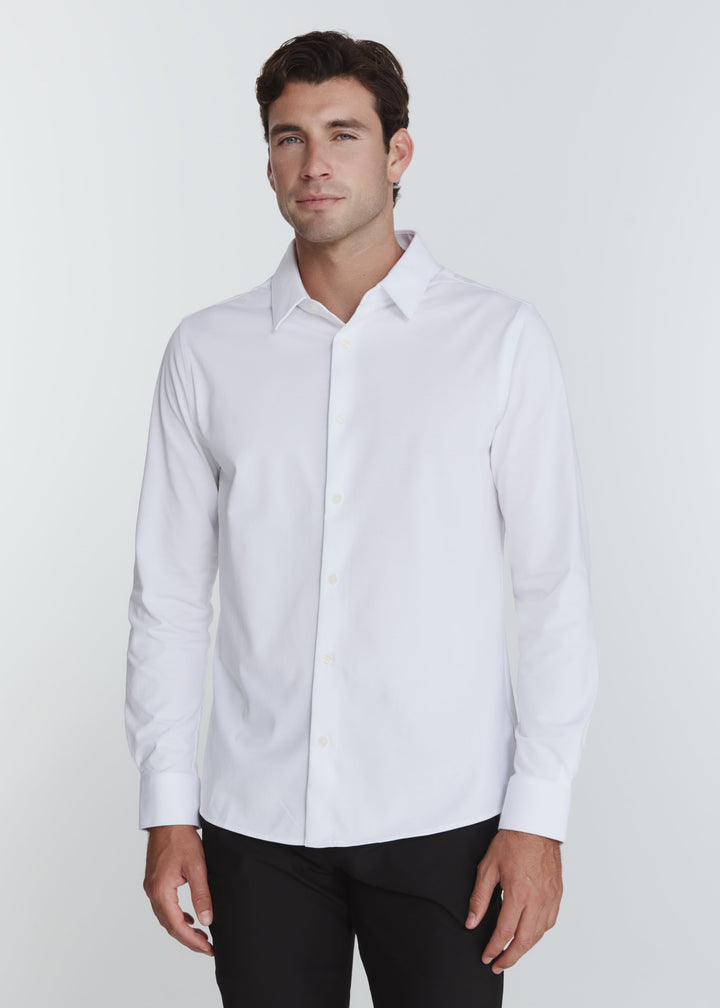 GIRONA LONG SLEEVE SHIRT LONG SLEEVE BUTTON UP - WHITE