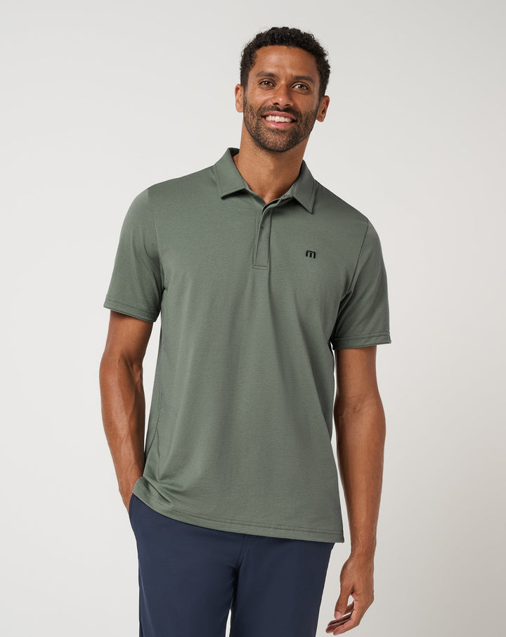 Heater Series Jersey Polo - Balsam Green