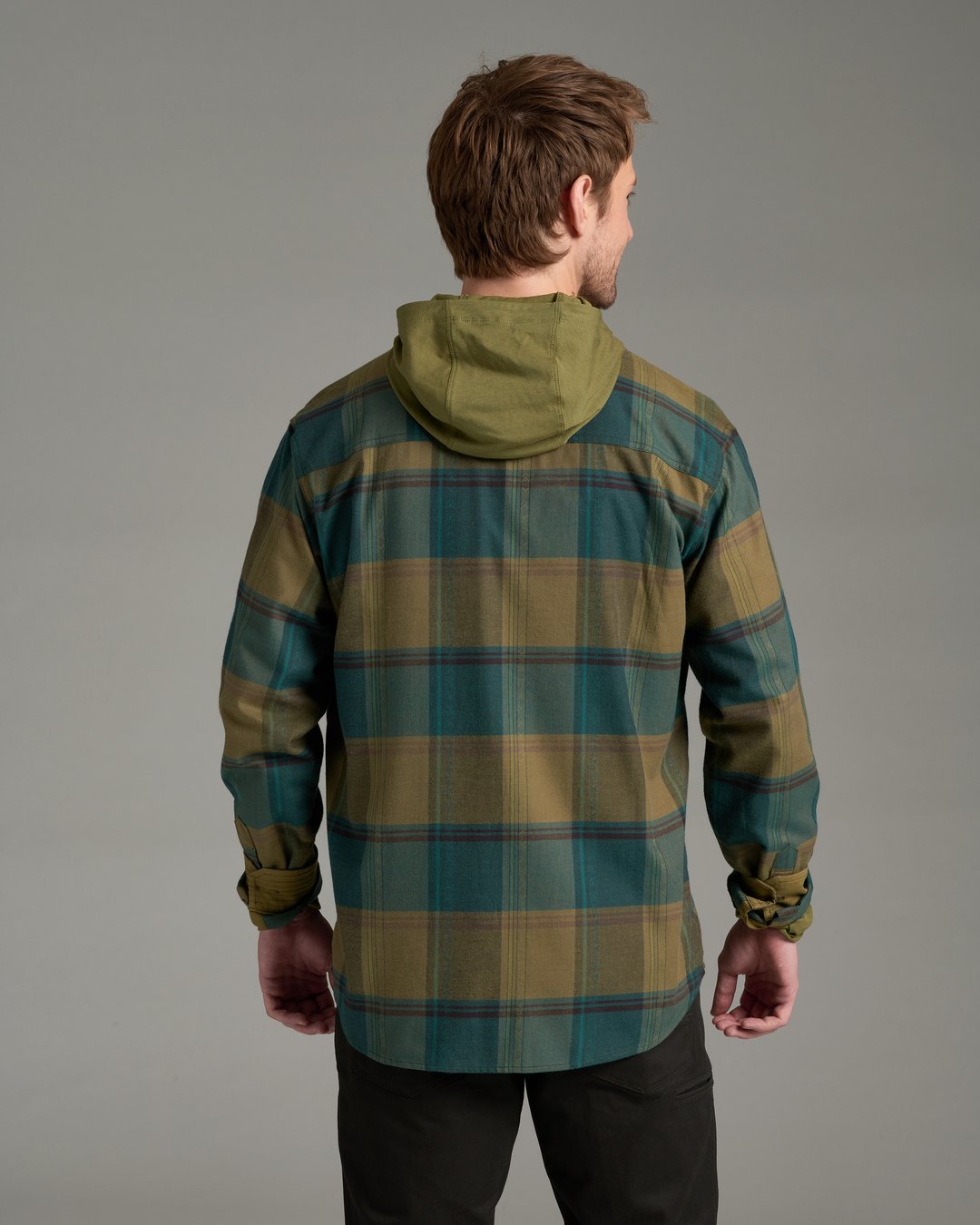 Fugitive Flannel Long Sleeve - Olive Fusion