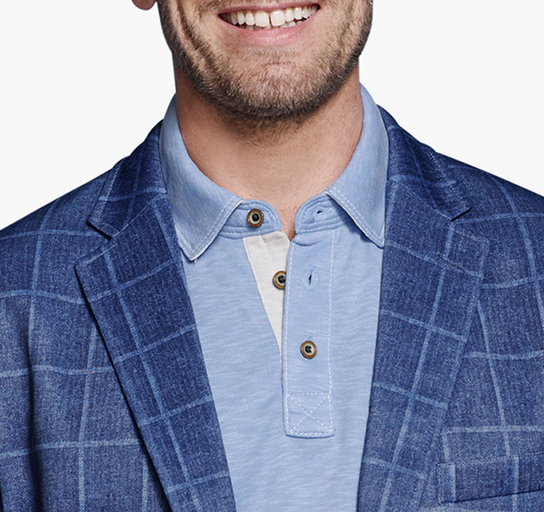 XC FLEX PINNACLE BLAZER - BLUE PLAID